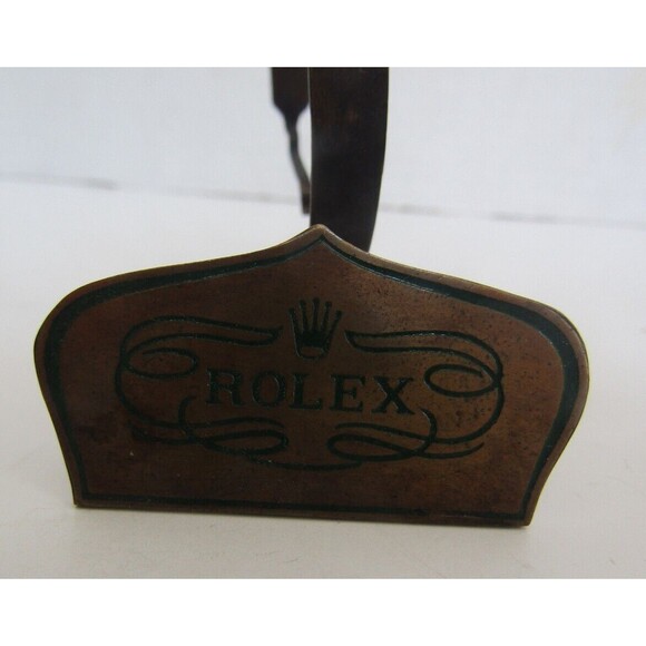 Rolex Watch Store Display Vintage Stand Enamel Swiss Made Stamped 0123 - Picture 3 of 7